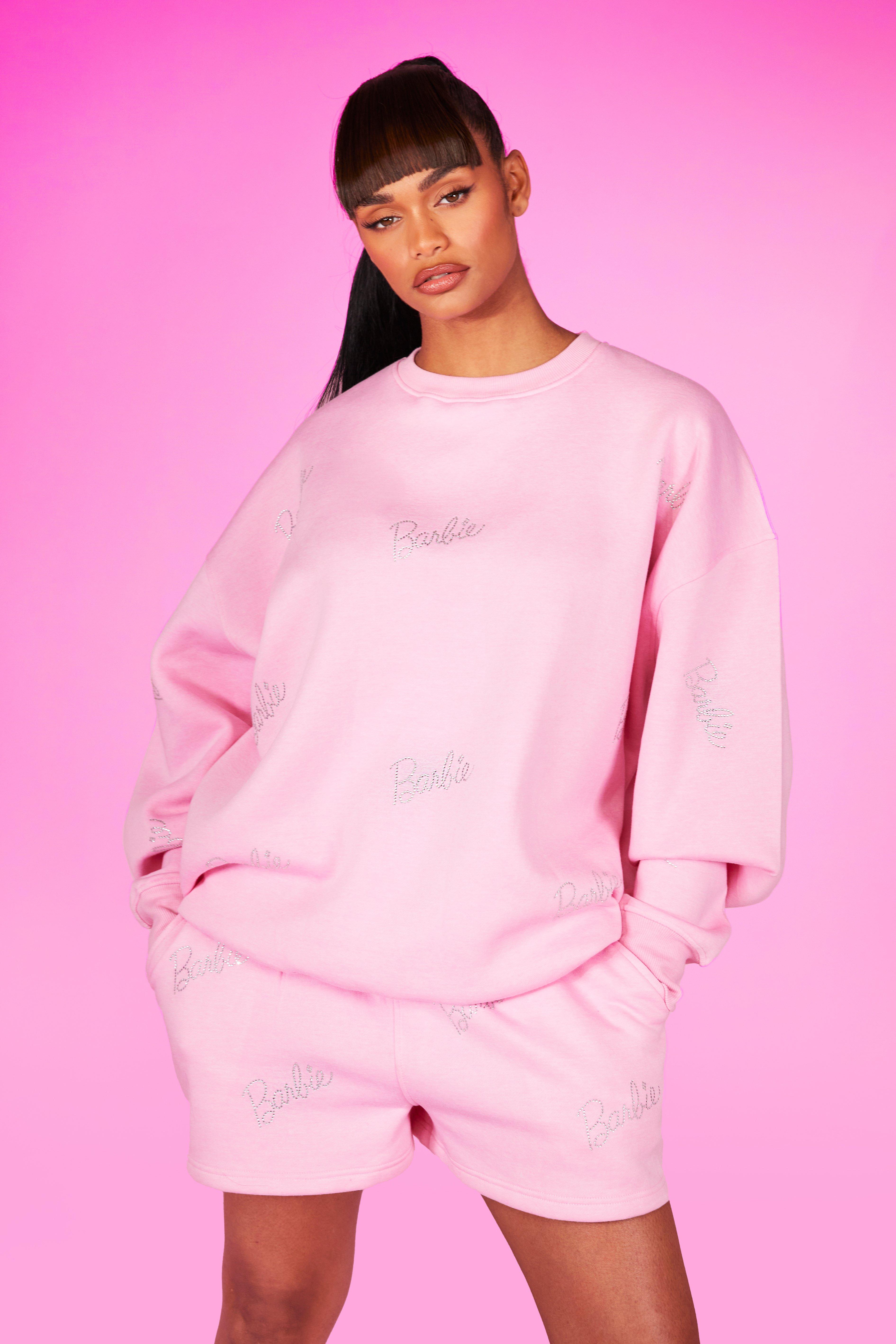 Pink barbie online sweatshirt